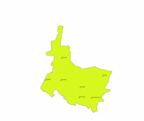 Akalaka Core Area Map Rivers State